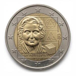 2 euros Maria Montessori - Italie - 2020