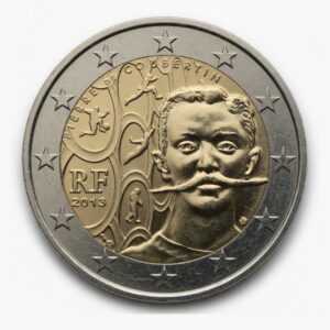 2 euros 150e anniversaire de la naissance de Pierre de Coubertin - France - 2013