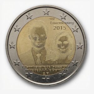 2 euros 15e anniversaire de l'accession au trône du Grand-Duc Henri - Luxembourg - 2015