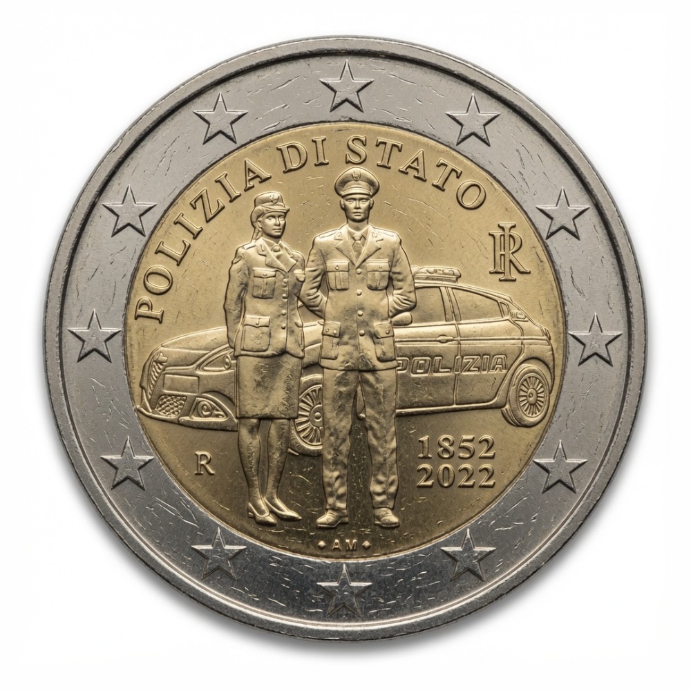 2 euros Police d’état – Italie – 2022