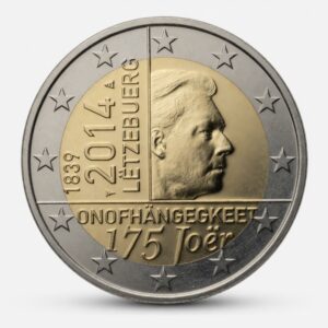 2 euros 175e anniversaire de l'indépendance du Luxembourg - Luxembourg - 2014
