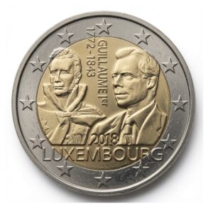 2 euros Guillaume I - Luxembourg - 2018