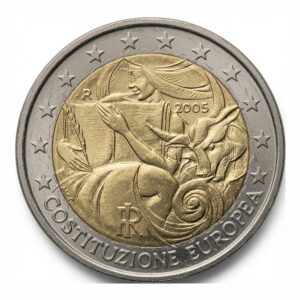 2 euros 1er anniversaire de la signature de la Constitution européenne - Italie - 2005
