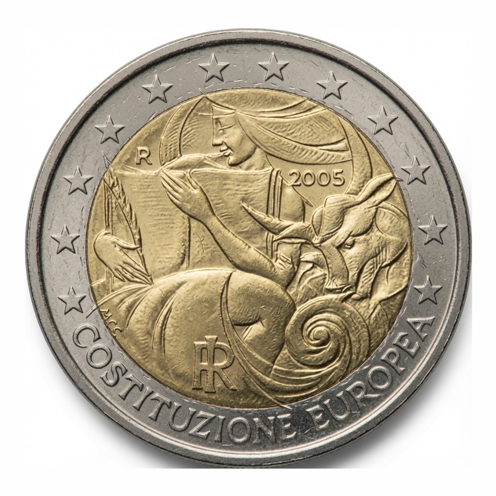 2 euros 1er anniversaire de la signature de la Constitution européenne - Italie - 2005