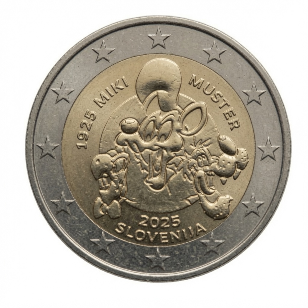 2 euro 100 jaar Miki Muster – Slovenië – 2025