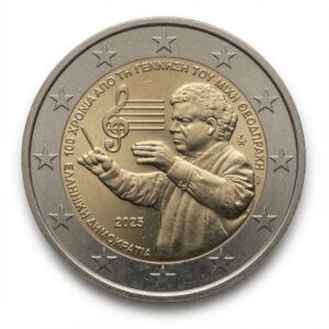 2 euro 100 jaar Mikis Theodorakis – Griekenland – 2025