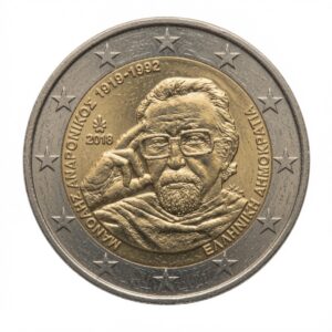 2 euro 100 jaar geboorte van Manolis Andronikos – Griekenland – 2019