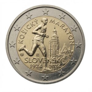 2 euros 100e anniversaire du Marathon de la Paix de Košice – Slovaquie – 2024