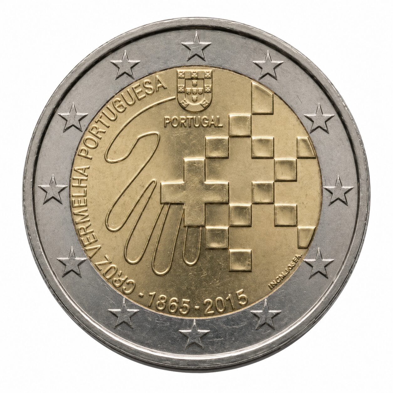 2 euro 150e verjaardag van het Portugese Rode Kruis – Portugal – 2015