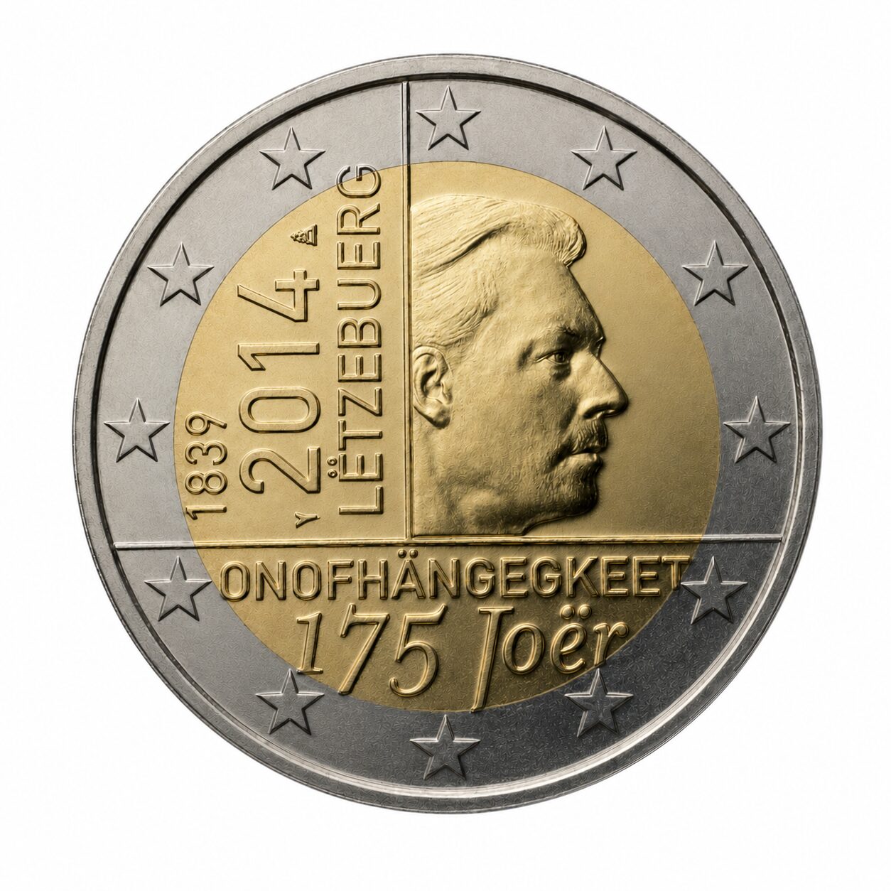 2 euro 175e verjaardag van de onafhankelijkheid van Luxemburg – Luxemburg – 2014