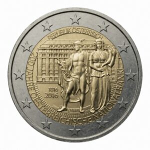 2 euro 200 jaar Oostenrijkse Nationale Bank – Oostenrijk – 2016