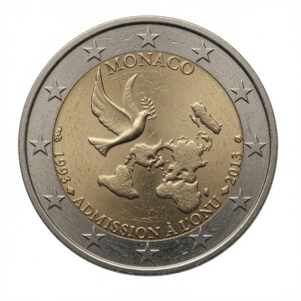 2 euro 20e verjaardag van de toetreding tot de VN – Monaco – 2013