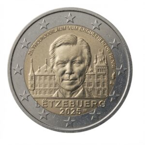 2 euros 25 ans de règne du Grand-Duc Henri – Luxembourg – 2025