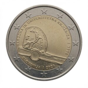 2 euros 250 ans de la Bibliothèque nationale et universitaire – Slovénie – 2024