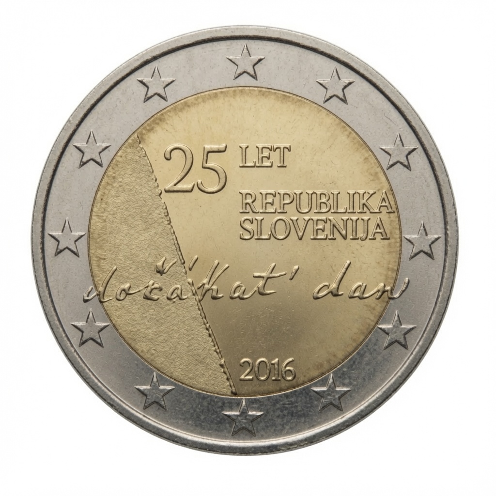 2 euro 25e verjaardag van de onafhankelijkheid – Slovenië – 2016