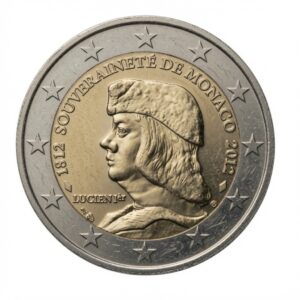 2 euros 500e anniversaire de la souveraineté de Monaco (Lucien Ier) – Monaco – 2012