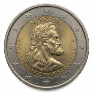 2 euros 500e anniversaire du traité avec Charles Quint – Monaco – 2024