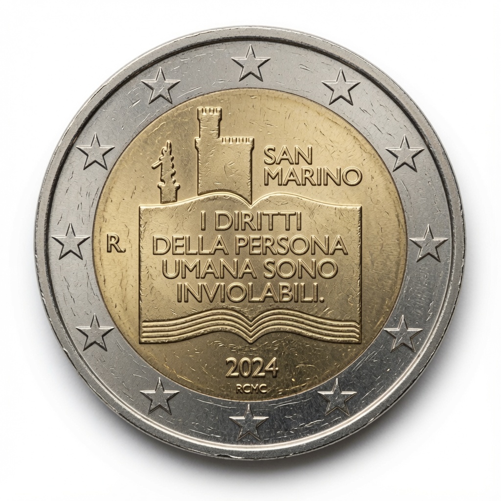 2 euro 50e verjaardag van de Verklaring van de rechten van de burgers – San Marino – 2024