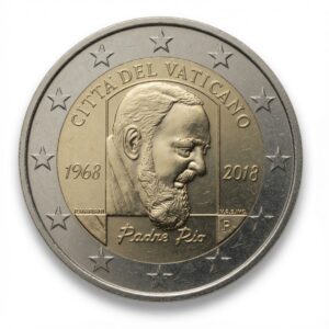 2 euro 50e sterfdag van Padre Pio – Vaticaan – 2018