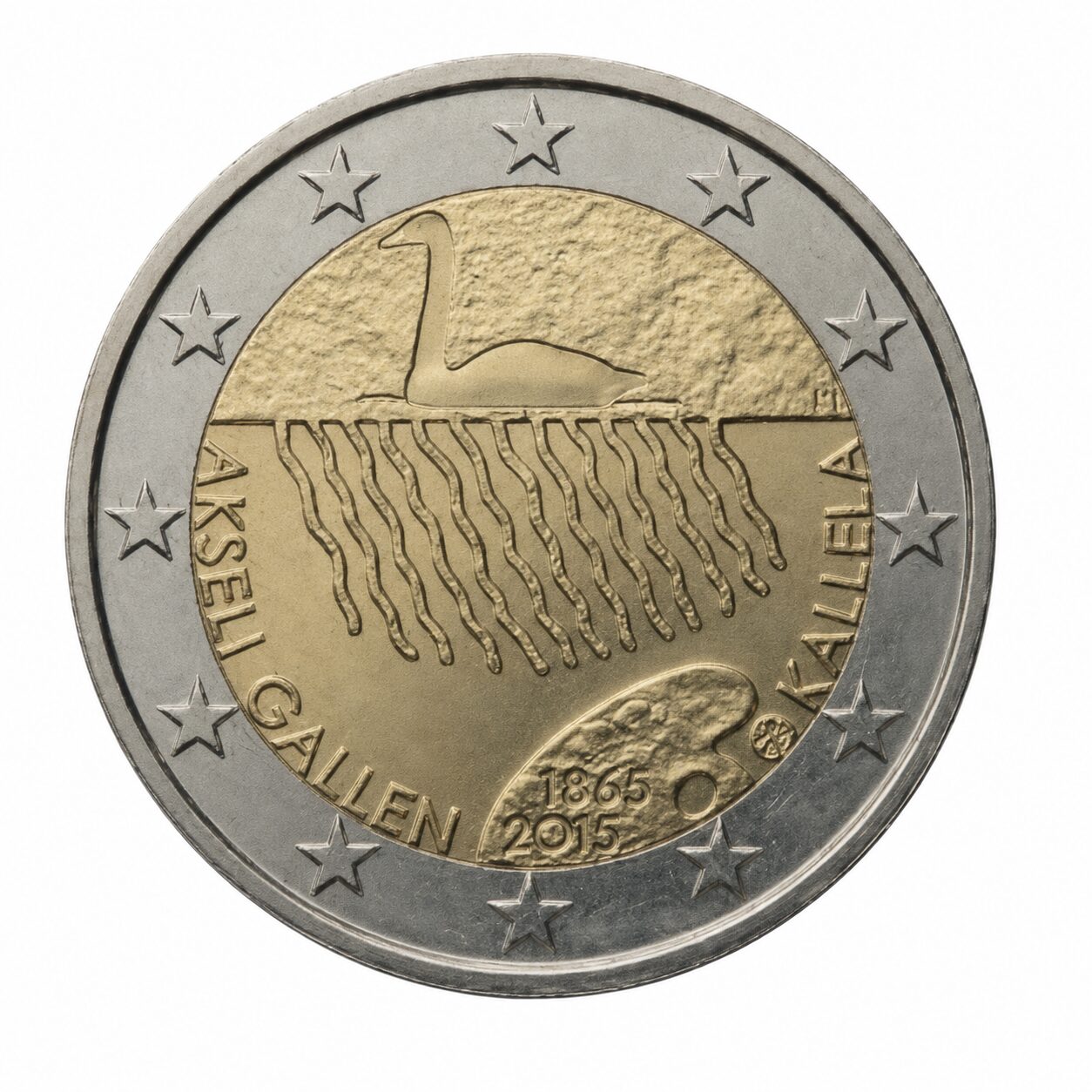 2 euros Akseli Gallen-Kallela – Finlande – 2015