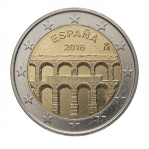 2 euros Aqueduc de Ségovie – Espagne – 2016