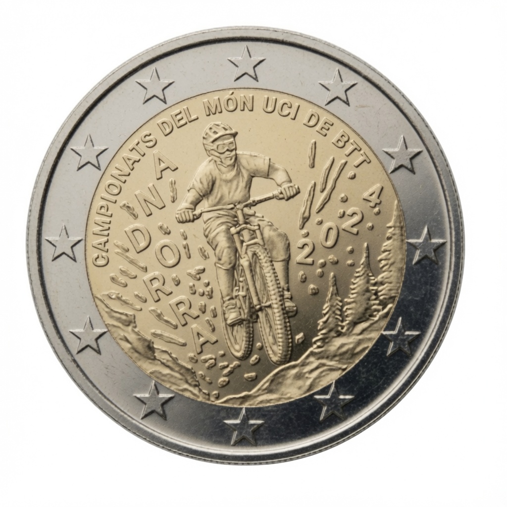 2 euro UCI WK mountainbike 2024 – Andorra – 2024
