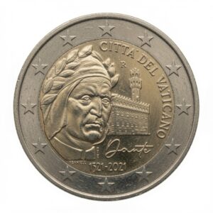 2 euros Dante Alighieri – Vatican – 2021