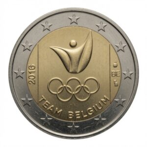 2 euros Équipe olympique belge – Rio 2016 – Belgique – 2016