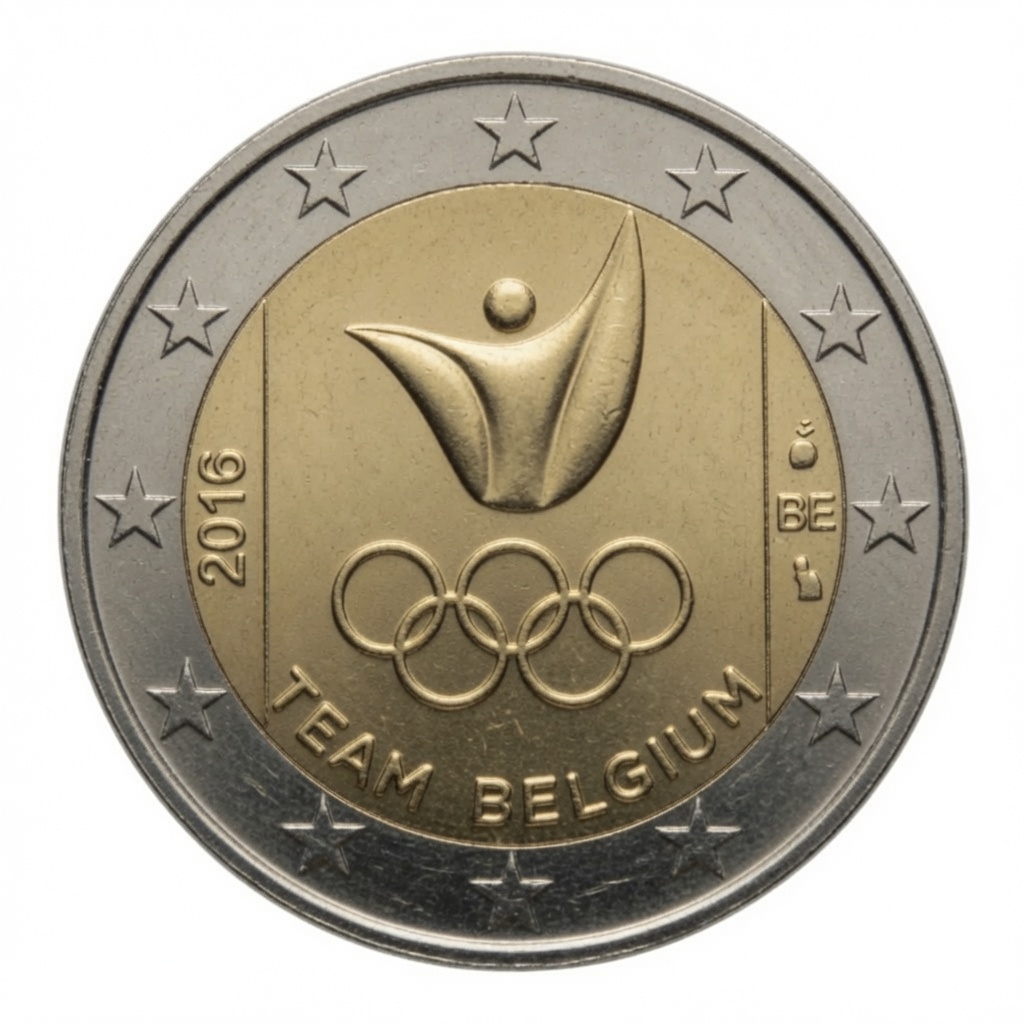 2 euros Équipe olympique belge – Rio 2016 – Belgique – 2016