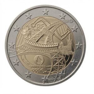 2 euros JO Paris 2024 Tour Eiffel – France – 2024