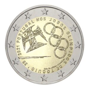 2 euros Jeux Olympiques de Tokyo - Portugal - 2021