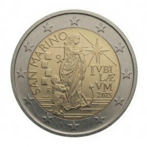 2 euros Jubilé 2025 – Pèlerins d’espérance – Saint-Marin – 2025