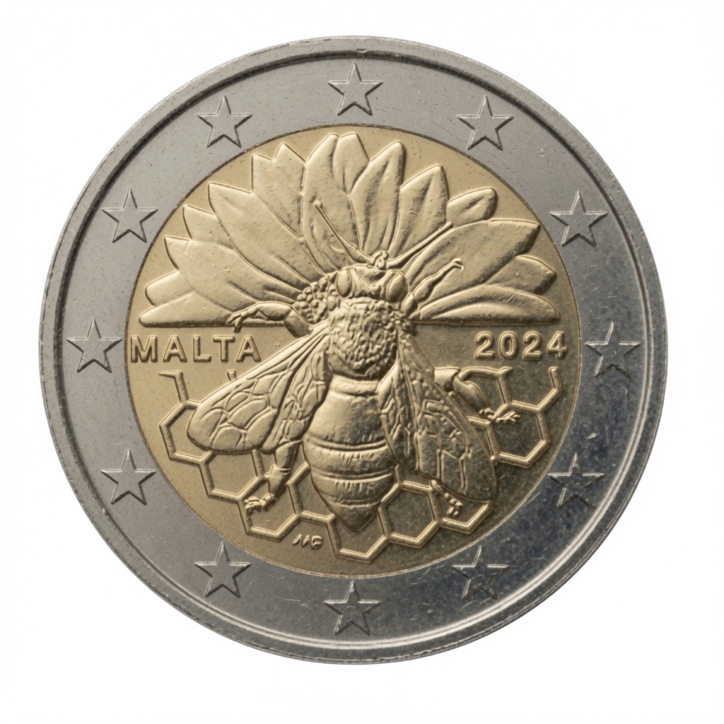 2 euros L’abeille Maltaise – Malte – 2024