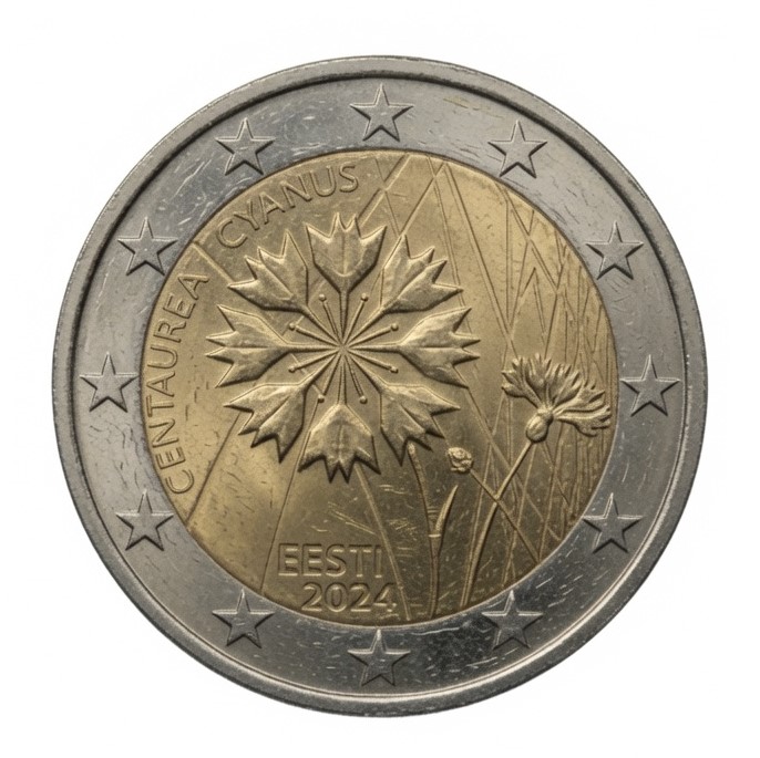 2 euros Le Bleuet – Estonie – 2024