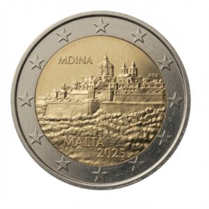 2 euros Mdina – Villes fortifiées – Malte – 2025
