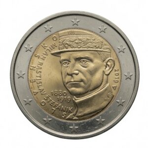 2 euros Milan Rastislav Stefanik – Slovaquie – 2019