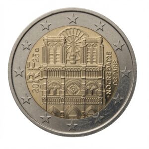2 euro Notre-Dame van Parijs – Frankrijk – 2025