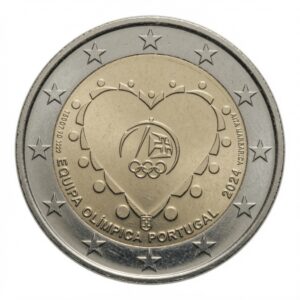 2 euros Participation aux Jeux Olympiques – Portugal – 2024