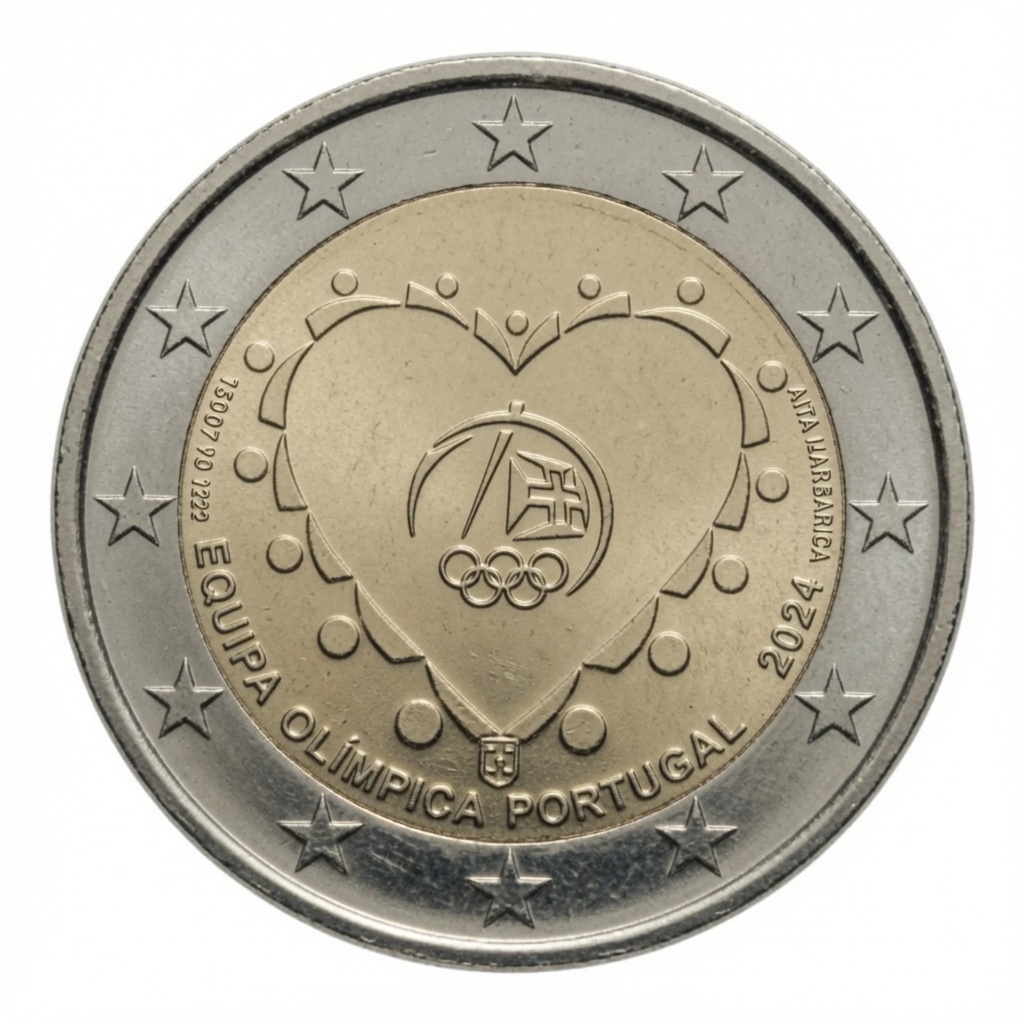 2 euros Participation aux Jeux Olympiques – Portugal – 2024