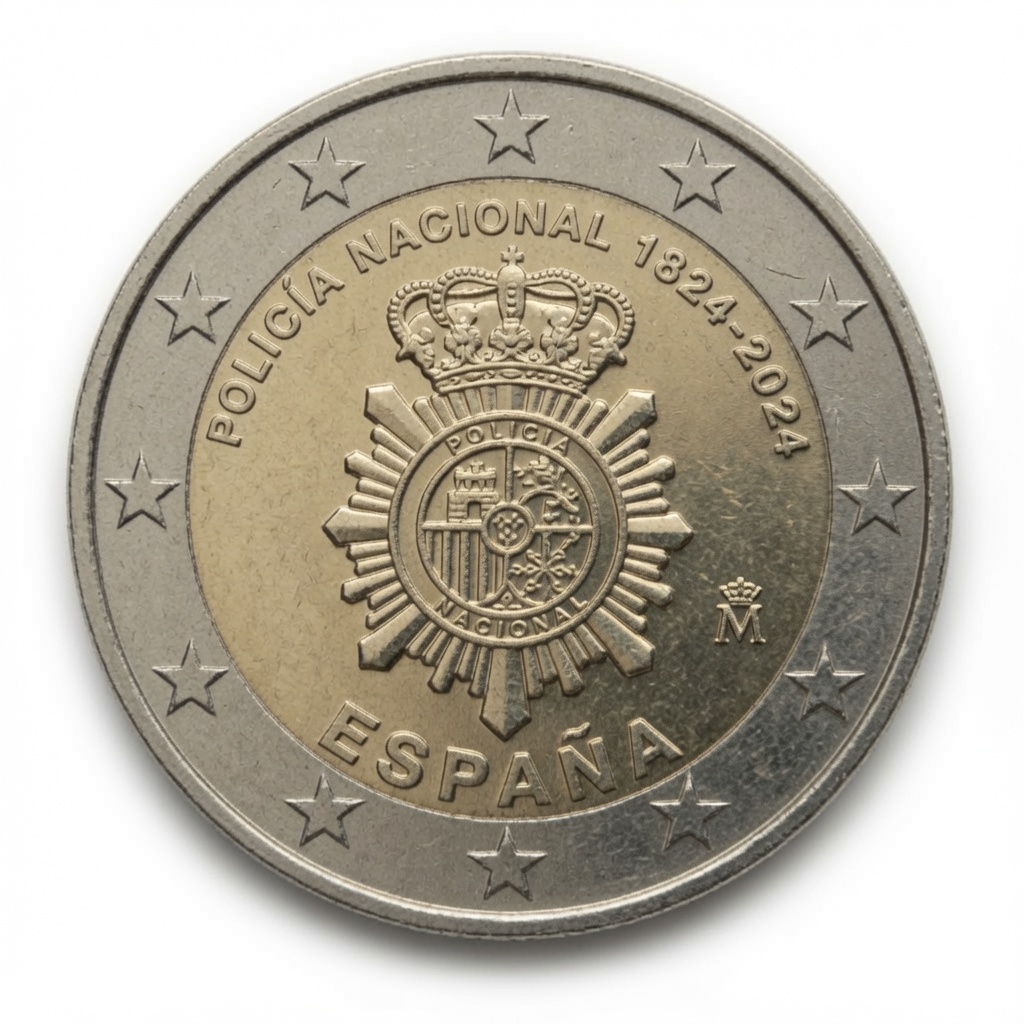 2 euros Police Nationale – Espagne – 2024