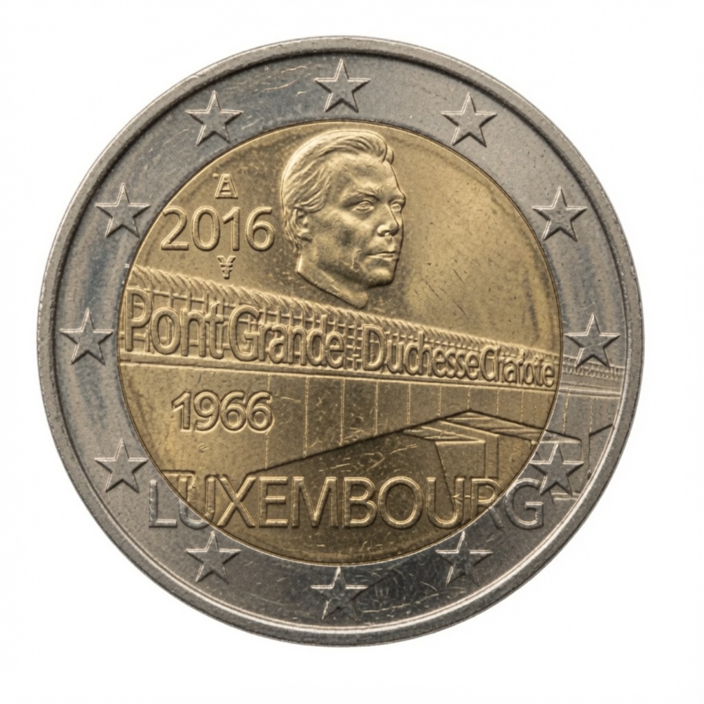 2 euros Pont Grande-Duchesse Charlotte – Luxembourg – 2016