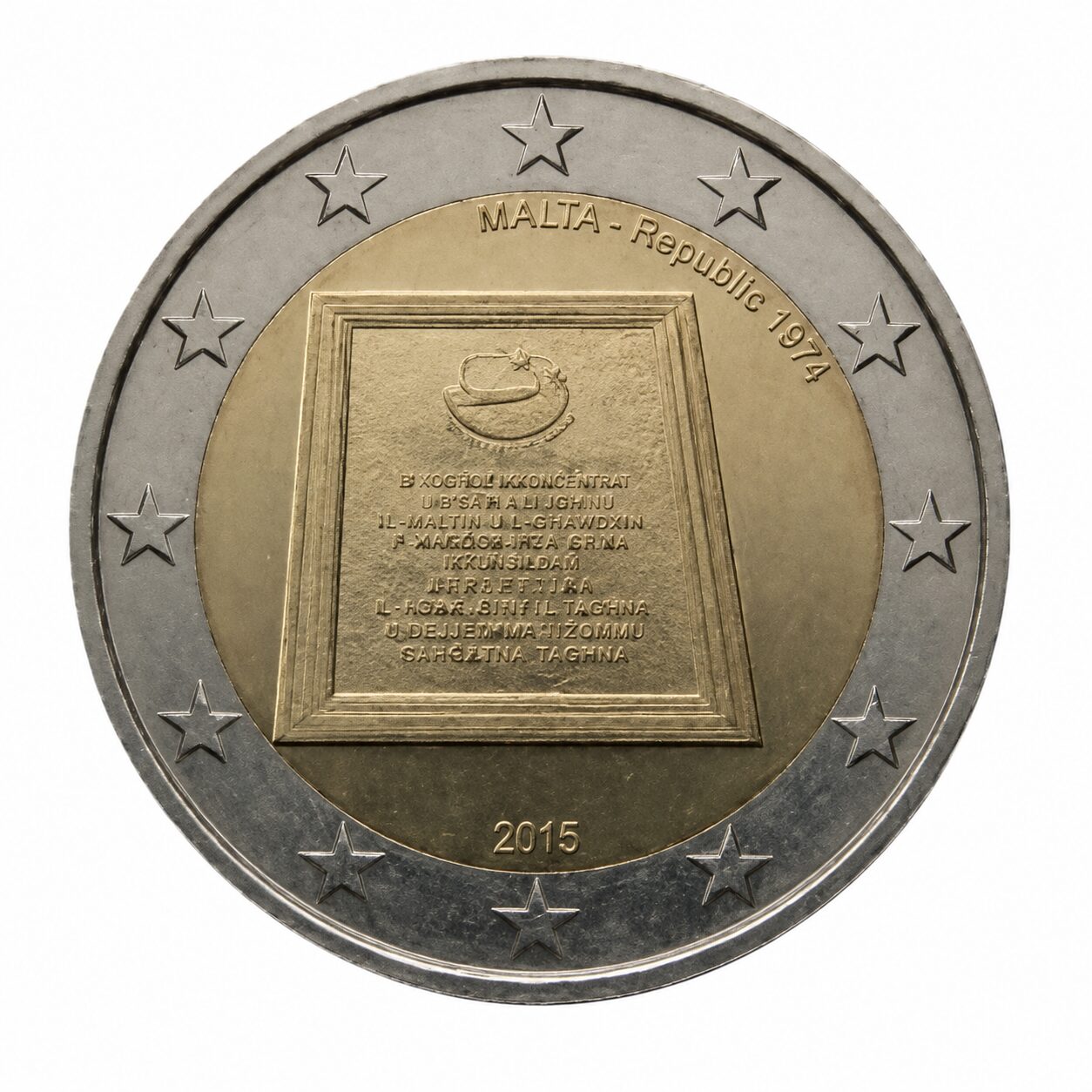2 euro Uitroeping van de Republiek Malta 1974 – Malta – 2015