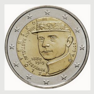 2 euros Milan Rastislav Stefanik - Slovaquie - 2019