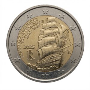 2 euros Tour du monde de l&rsquo;Amerigo Vespucci – Italie – 2025