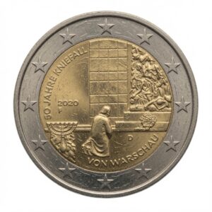 2 euros Willy Brandt à Varsovie – Allemagne – 2020