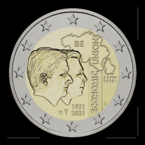 2 euros Belgique - Luxembourg union économique - Belgique - 2021
