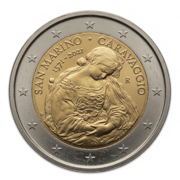 2 euro Caravaggio – San Marino – 2021
