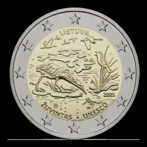 2 euros Zuvintas biosphère réserve - Lituanie - 2021