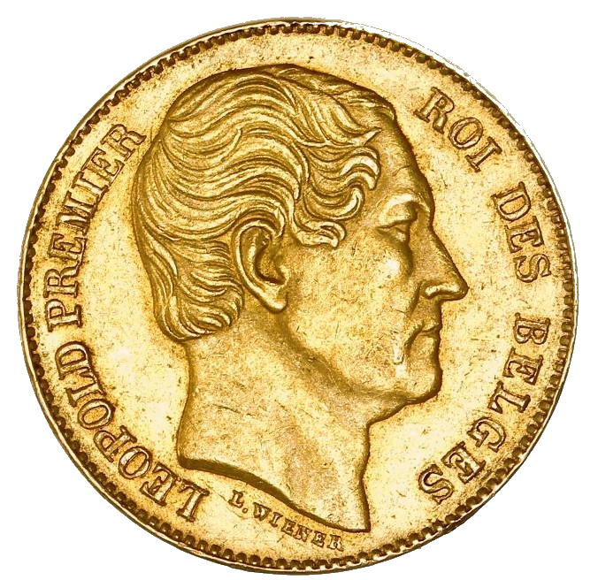 20 Francs Léopold I - Roi des belges - 1864-1866