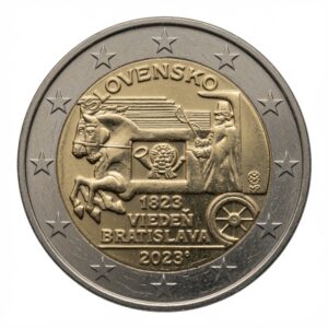 2 euros 200 ans de la poste à cheval - Slovaquie 2023